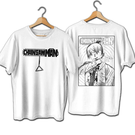 Aki Premium Unisex Crewneck Chainsaw Man T-shirt - Wolf & Bear