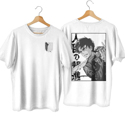 Attack on Titan Eren Yeager Premium Unisex Crewneck T-shirt - Wolf & Bear