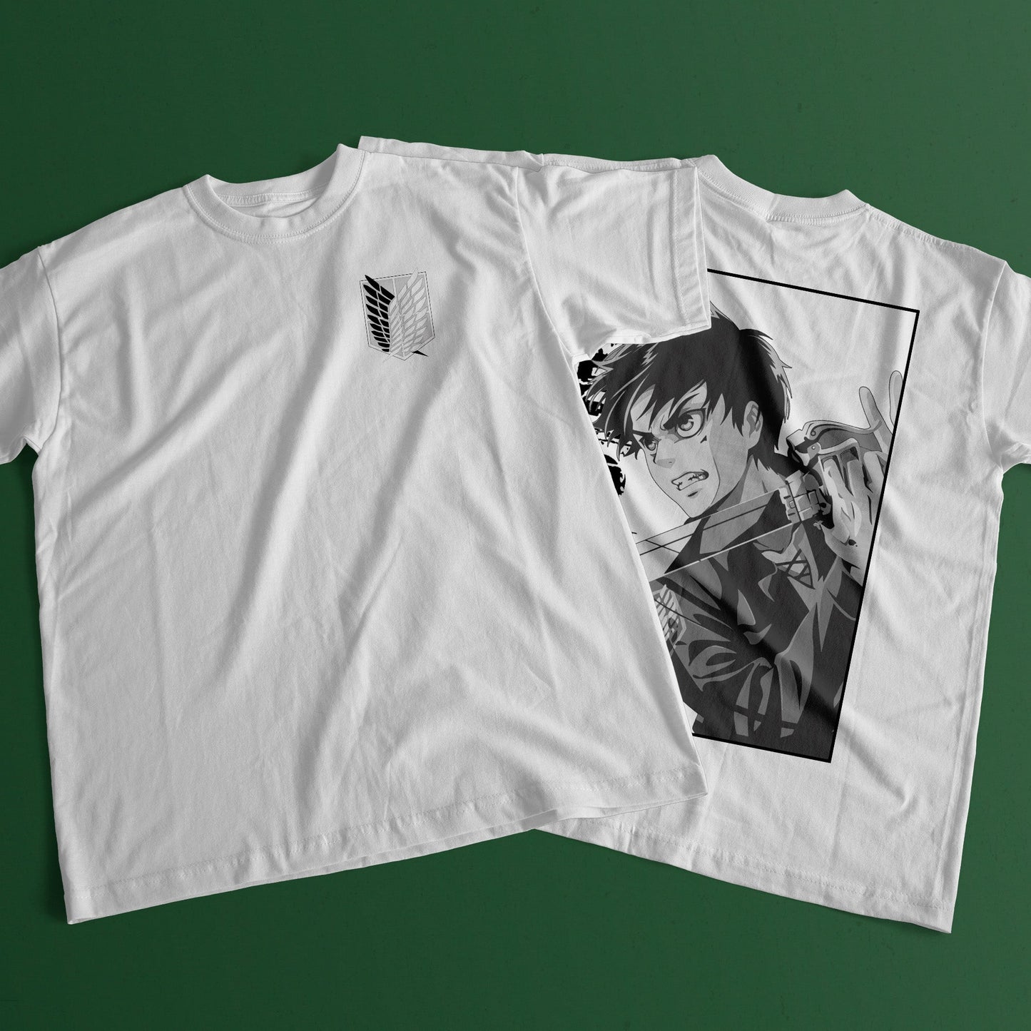 Attack on Titan Eren Yeager Premium Unisex Crewneck T-shirt - Wolf & Bear