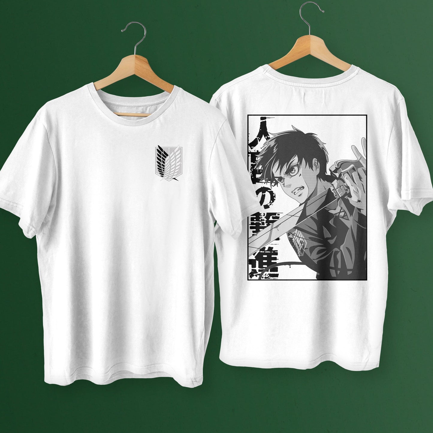 Attack on Titan Eren Yeager Premium Unisex Crewneck T-shirt - Wolf & Bear