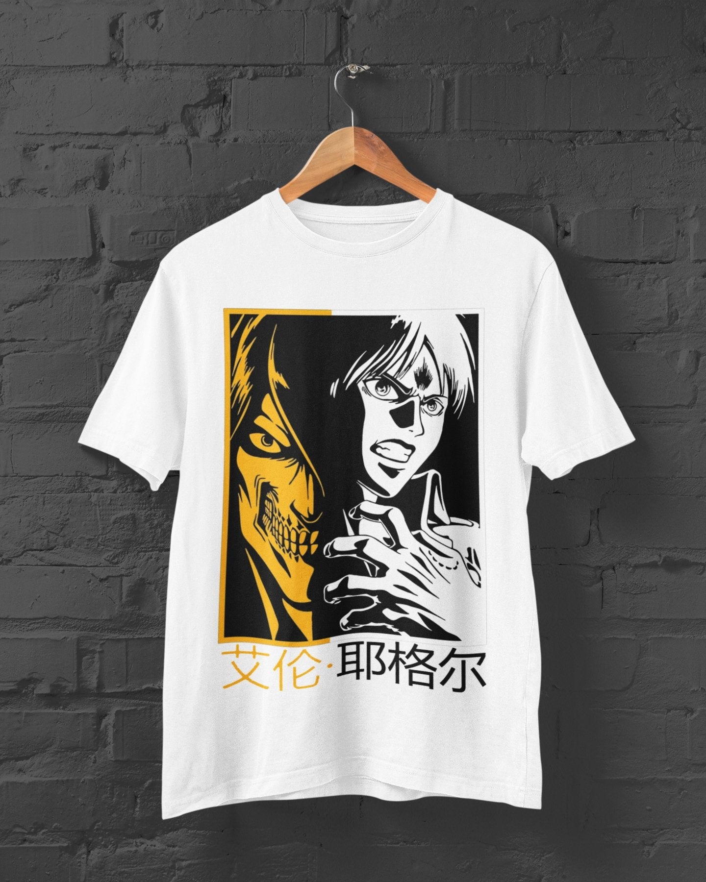 Attack Titan Eren AOT T-shirt - Wolf & Bear