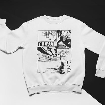 Bleach Manga Panel Unisex Heavy Blend Crewneck Ichigo Sweatshirt - Wolf & Bear