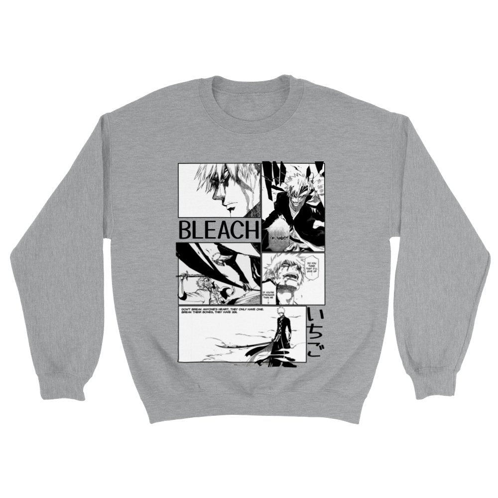 Bleach Manga Panel Unisex Heavy Blend Crewneck Ichigo Sweatshirt - Wolf & Bear