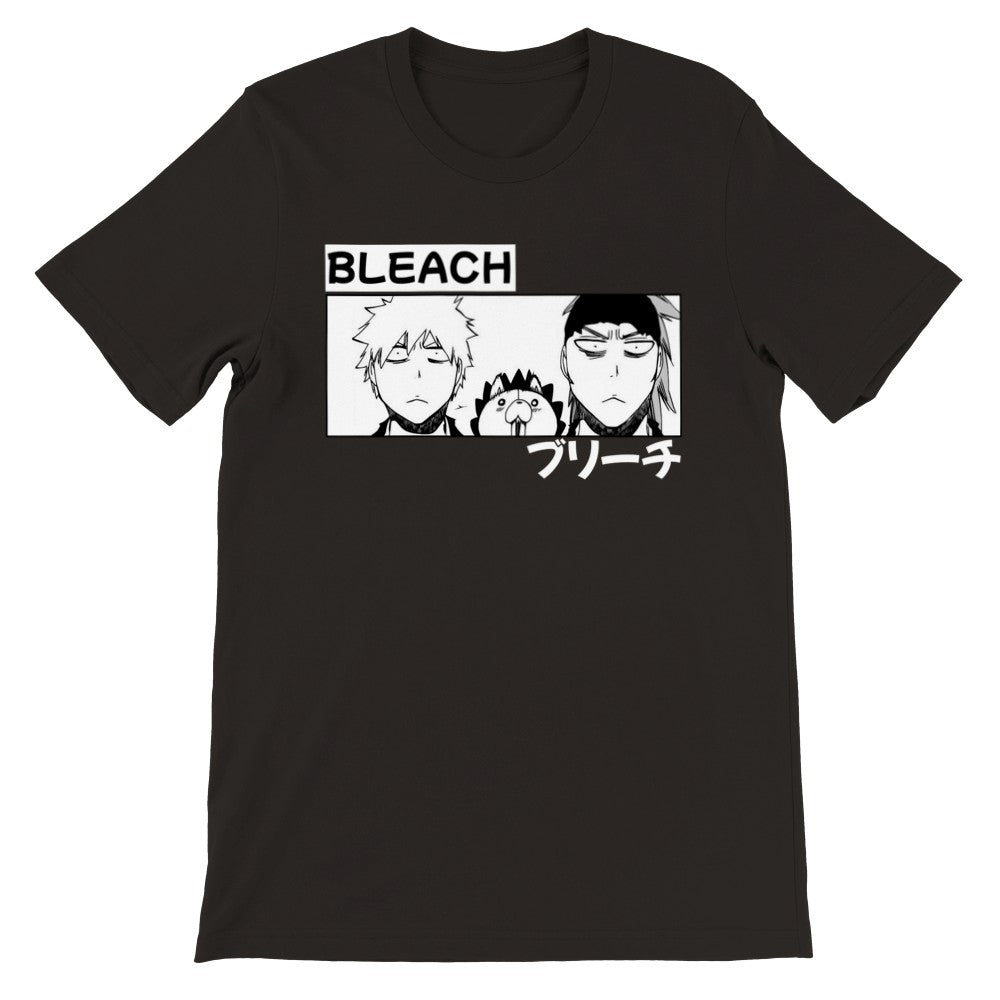 Bleach Manga Premium Unisex Crewneck T-shirt, Ichigo Kurosaki, Renji Abarai, Kon, Anime Shirt - Wolf & Bear