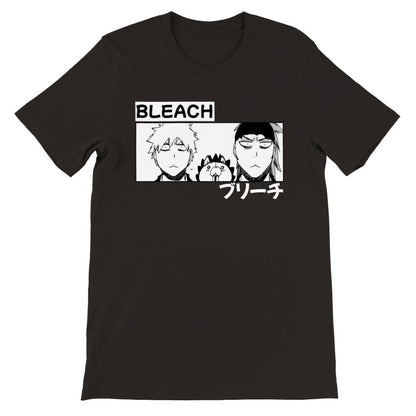 Bleach Manga Premium Unisex Crewneck T-shirt, Ichigo Kurosaki, Renji Abarai, Kon, Anime Shirt - Wolf & Bear