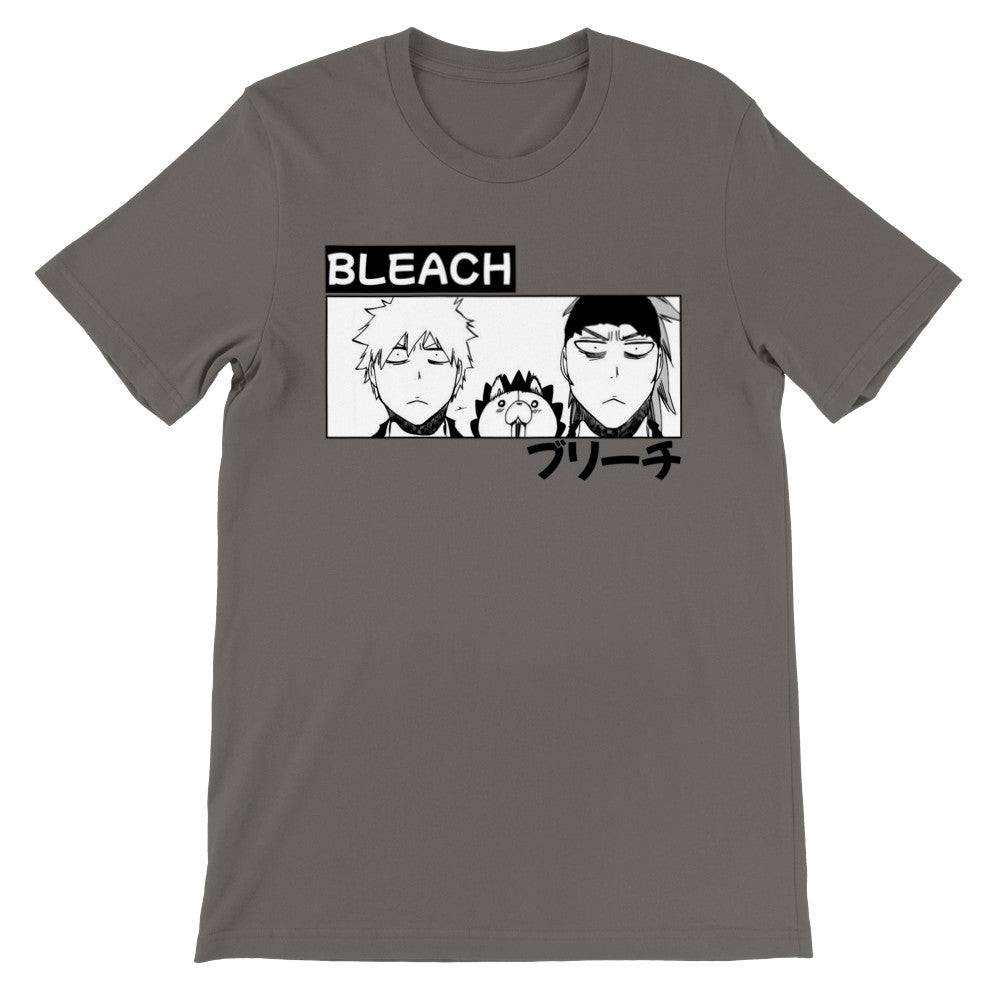 Bleach Manga Premium Unisex Crewneck T-shirt, Ichigo Kurosaki, Renji Abarai, Kon, Anime Shirt - Wolf & Bear