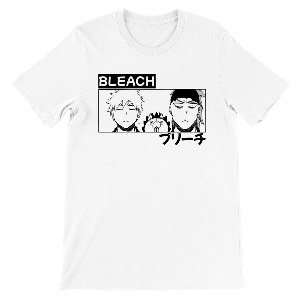 Bleach Manga Premium Unisex Crewneck T-shirt, Ichigo Kurosaki, Renji Abarai, Kon, Anime Shirt - Wolf & Bear