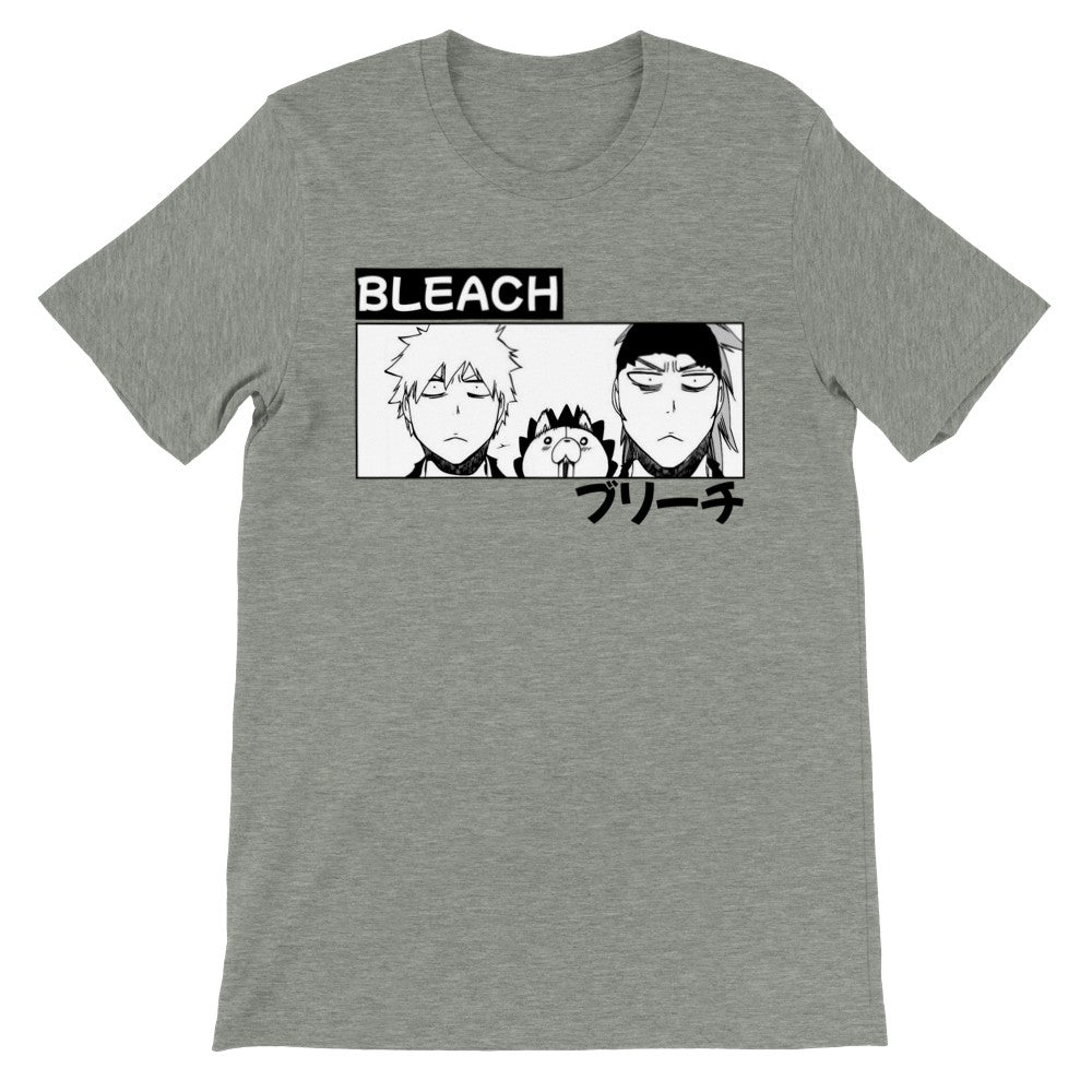 Bleach Manga Premium Unisex Crewneck T-shirt, Ichigo Kurosaki, Renji Abarai, Kon, Anime Shirt - Wolf & Bear