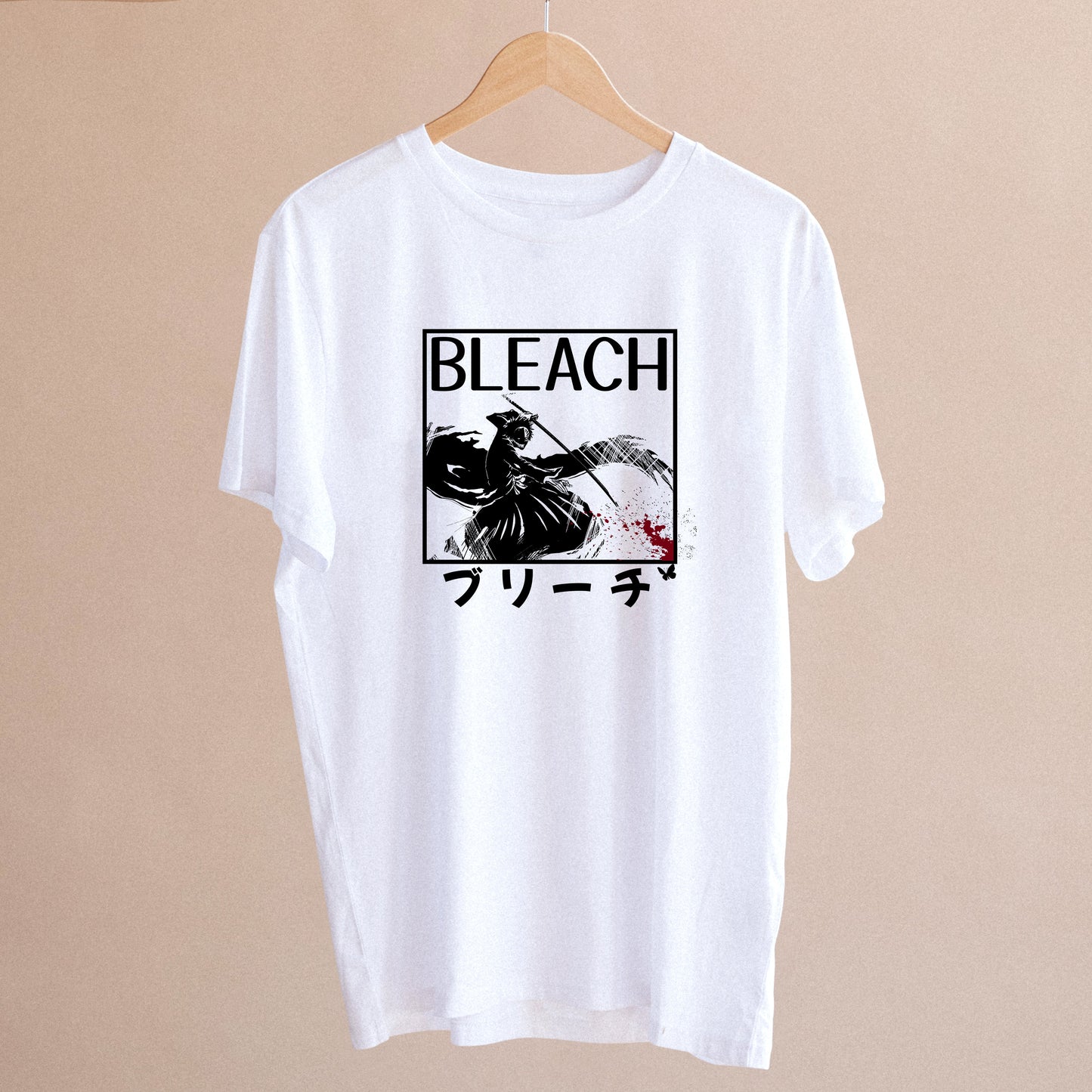 Bleach Manga Unisex Heavy Cotton Tee, Ichigo Hollow, Japanese Art, Anime Shirt - Wolf & Bear