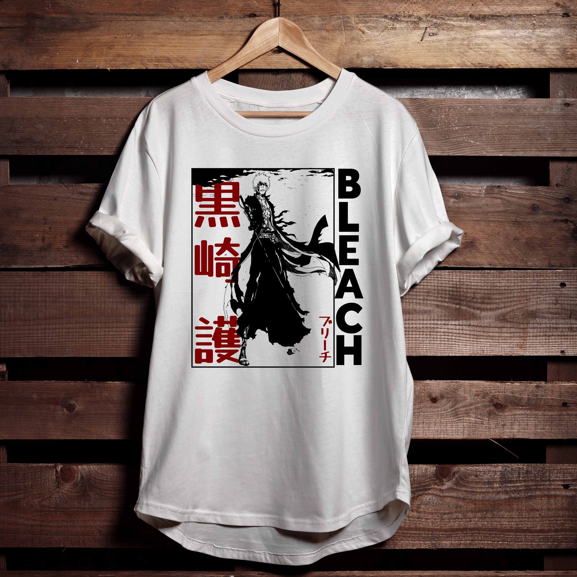 Bleach Manga Unisex Jersey Short Sleeve Tee, Ichigo Kurosaki, Ichigo Bankai, Bleach Anime Shirt - Wolf & Bear