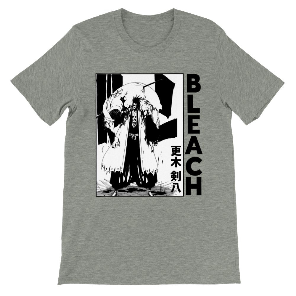 Bleach Manga Unisex Jersey Short Sleeve Tee, Kenpachi Zaraki, Gotei 13, Bleach Anime Shirt - Wolf & Bear