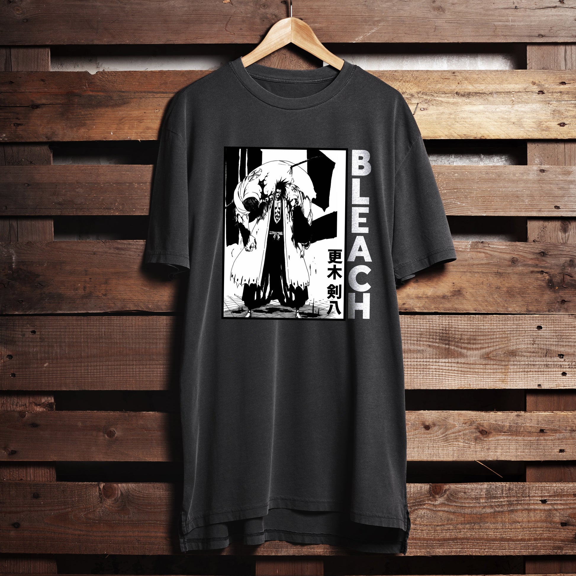 Bleach Manga Unisex Jersey Short Sleeve Tee, Kenpachi Zaraki, Gotei 13, Bleach Anime Shirt - Wolf & Bear