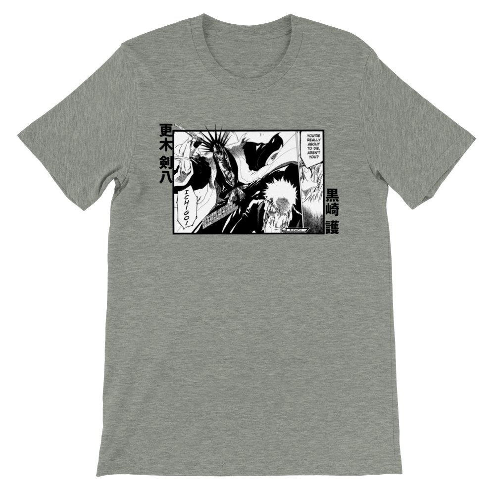 Bleach Manga Unisex Jersey Short Sleeve Tee, Kenpachi Zaraki, Ichigo Kurosaki, Gotei 13, Bleach Anime Shirt - Wolf & Bear