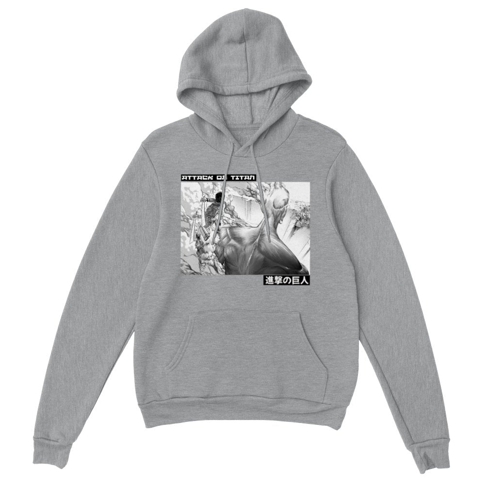 Eren Yeager Classic Unisex Pullover Attack on Titan Hoodie - Wolf & Bear