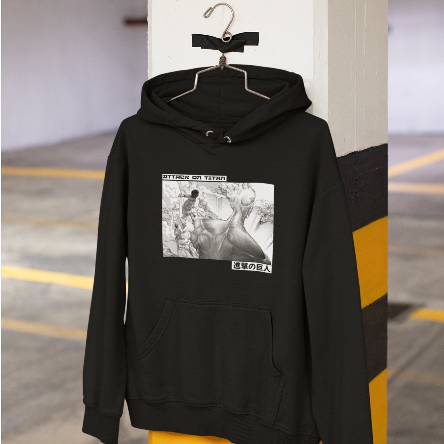 Eren Yeager Classic Unisex Pullover Attack on Titan Hoodie - Wolf & Bear