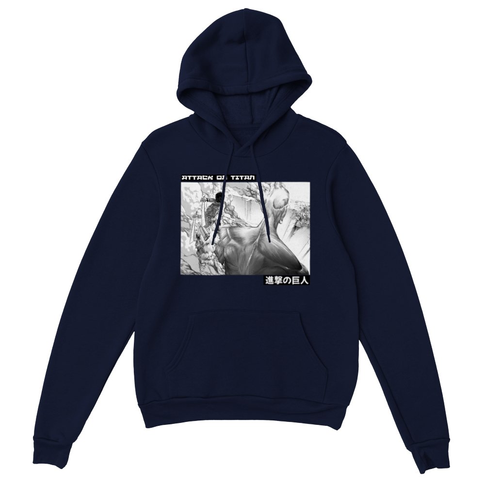 Eren Yeager Classic Unisex Pullover Attack on Titan Hoodie - Wolf & Bear