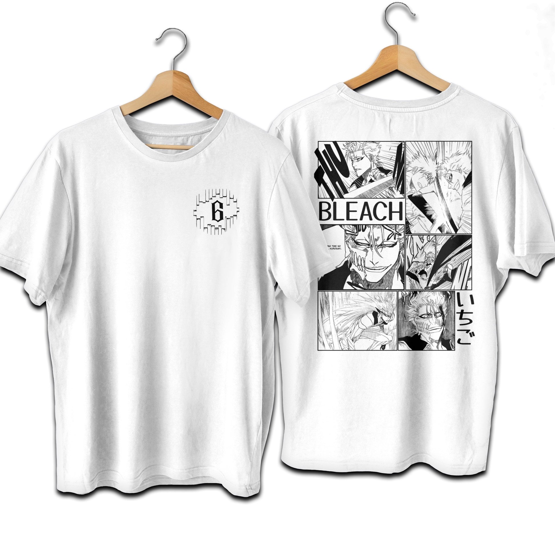 Espada 6 Grimmjow Manga Panel Premium Unisex Crewneck Bleach T-shirt - Wolf & Bear