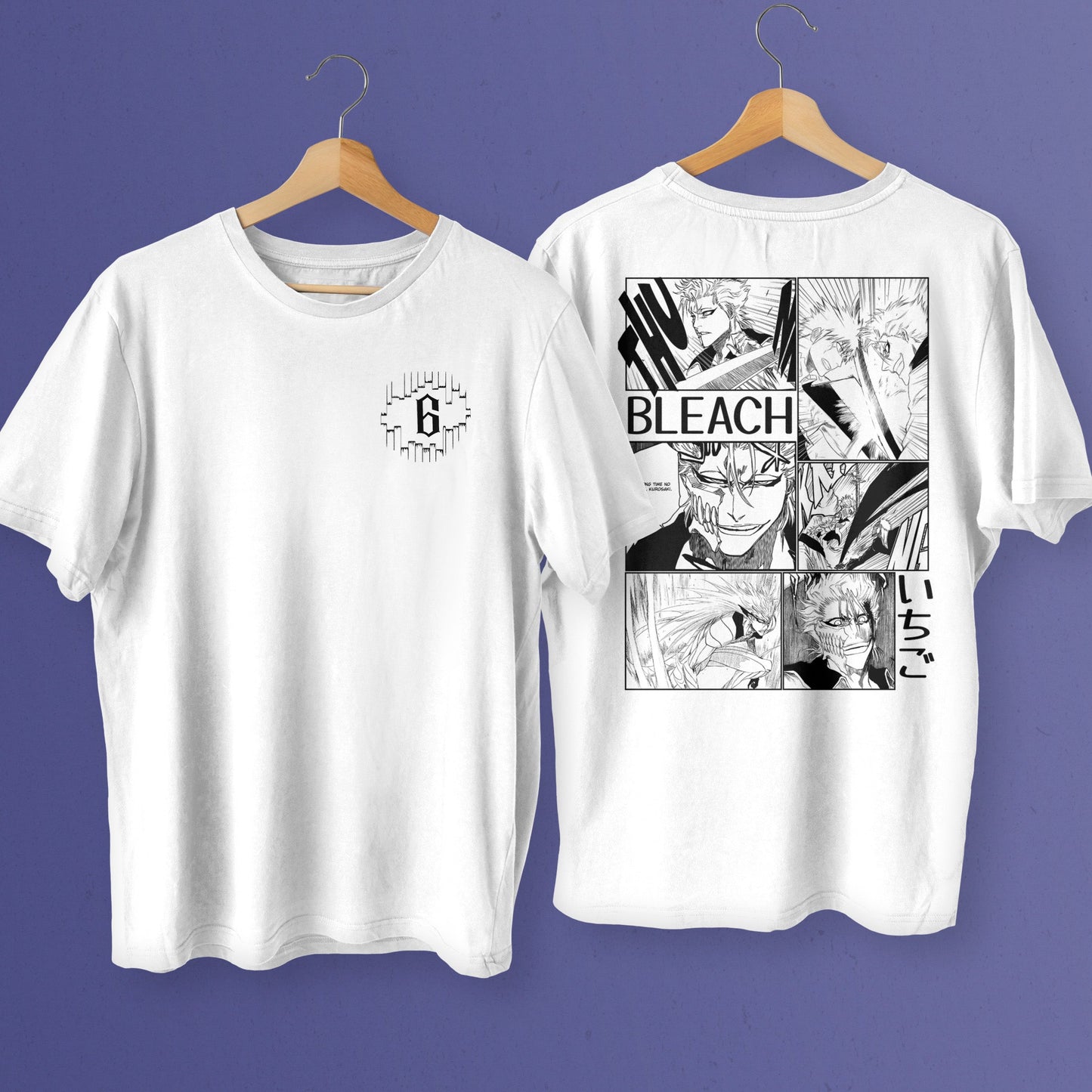 Espada 6 Grimmjow Manga Panel Premium Unisex Crewneck Bleach T-shirt - Wolf & Bear