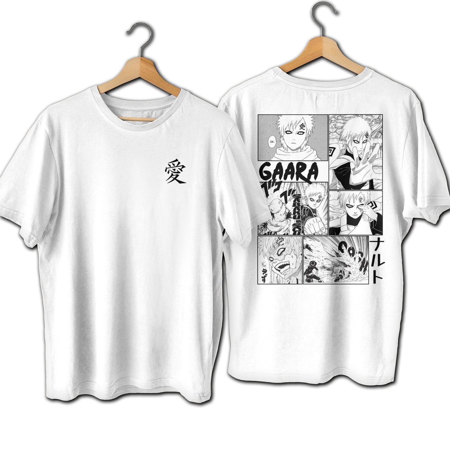 Gaara Fifth Kazekage Manga Panel Premium Unisex Crewneck Naruto T-shirt - Wolf & Bear