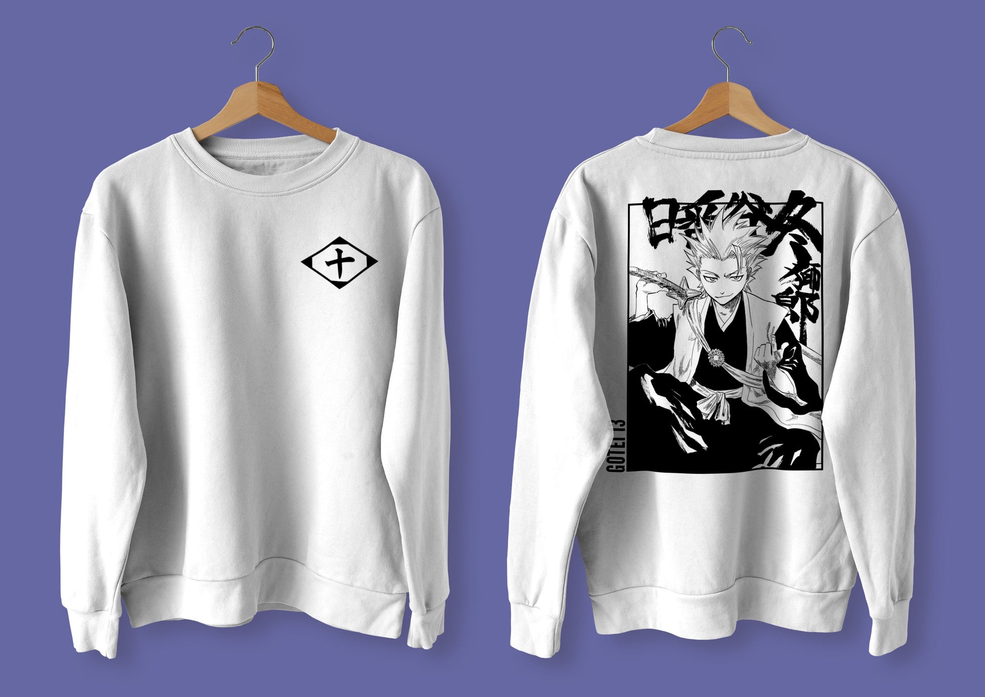 Gotei 10 Toshiro Hitsugaya Classic Unisex Crewneck Bleach Sweatshirt - Wolf & Bear