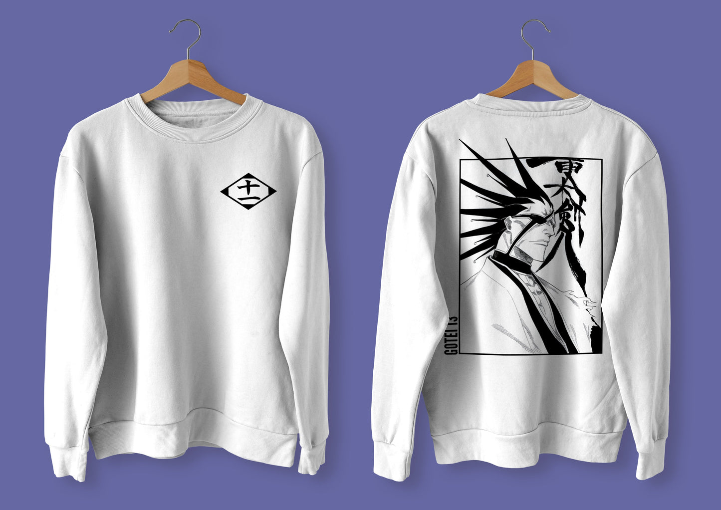 Gotei 11 Kenpachi Zaraki Classic Unisex Crewneck Bleach Sweatshirt - Wolf & Bear