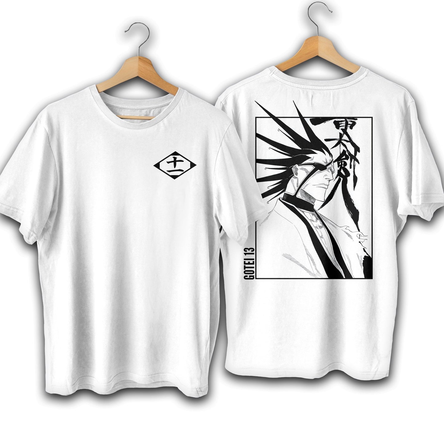 Gotei 11 Kenpachi Zaraki Premium Unisex Crewneck Bleach Anime T-shirt - Wolf & Bear