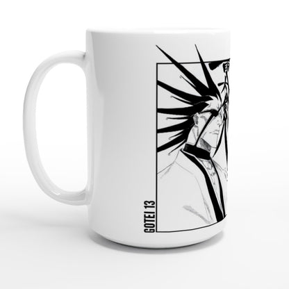 Gotei 11 Kenpachi Zaraki White 15oz Ceramic Mug - Wolf & Bear