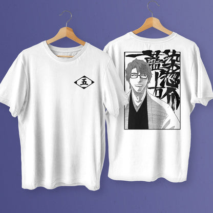 Gotei 5 Premium Unisex Crewneck Bleach T-shirt Captain Sosuke Aizen - Wolf & Bear