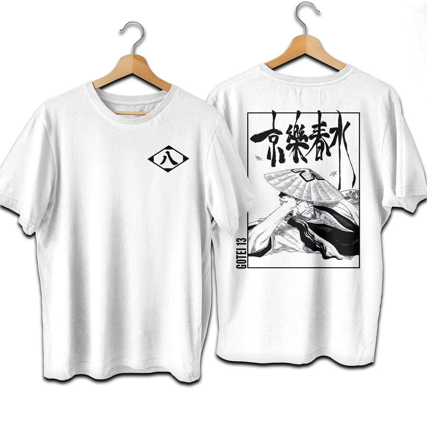 Gotei 8 Shunsui Kyoraku Premium Unisex Crewneck Bleach Anime T-shirt - Wolf & Bear