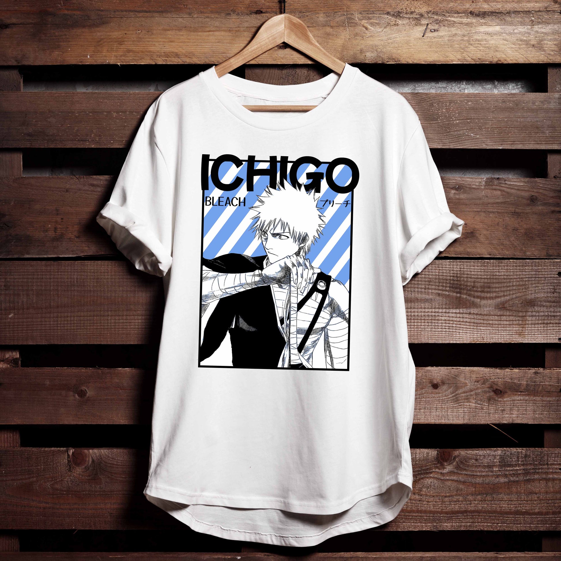 Ichigo Kurosaki Premium Unisex Crewneck Bleach Anime T-shirt - Wolf & Bear