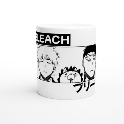 Ichigo, Renji & Kon White 11oz Ceramic Bleach Mug - Wolf & Bear