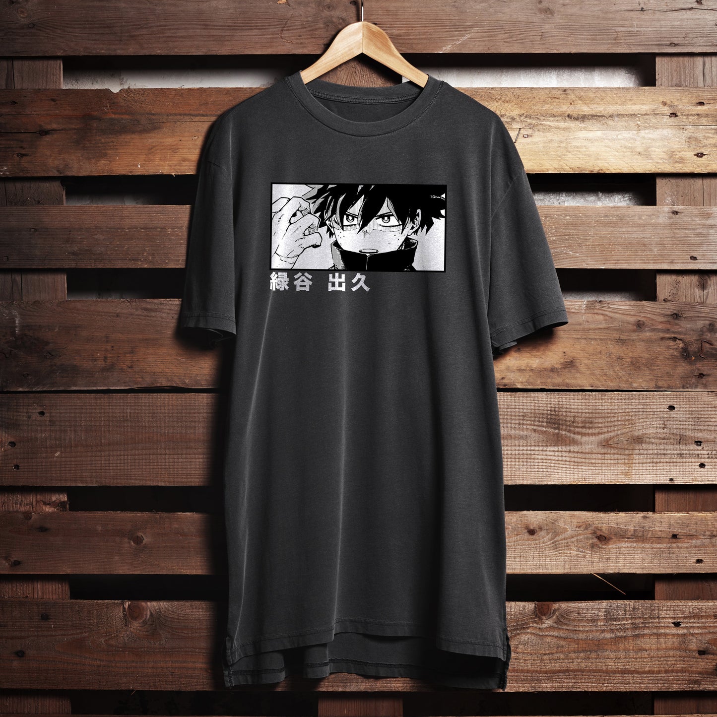 Izuku Midoriya Premium Unisex Crewneck T-shirt, My Hero Academia Manga, Anime Shirt - Wolf & Bear