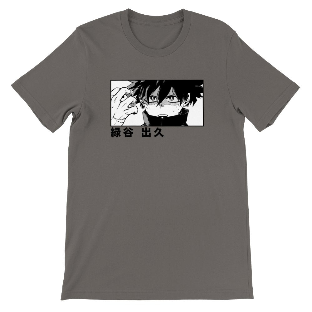 Izuku Midoriya Premium Unisex Crewneck T-shirt, My Hero Academia Manga, Anime Shirt - Wolf & Bear