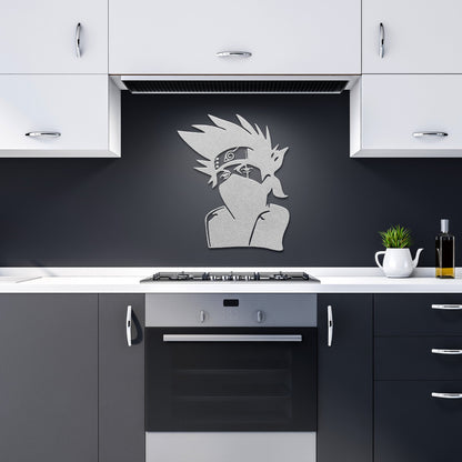 Kakashi Hatake Metal Naruto Wall Art - Wolf & Bear