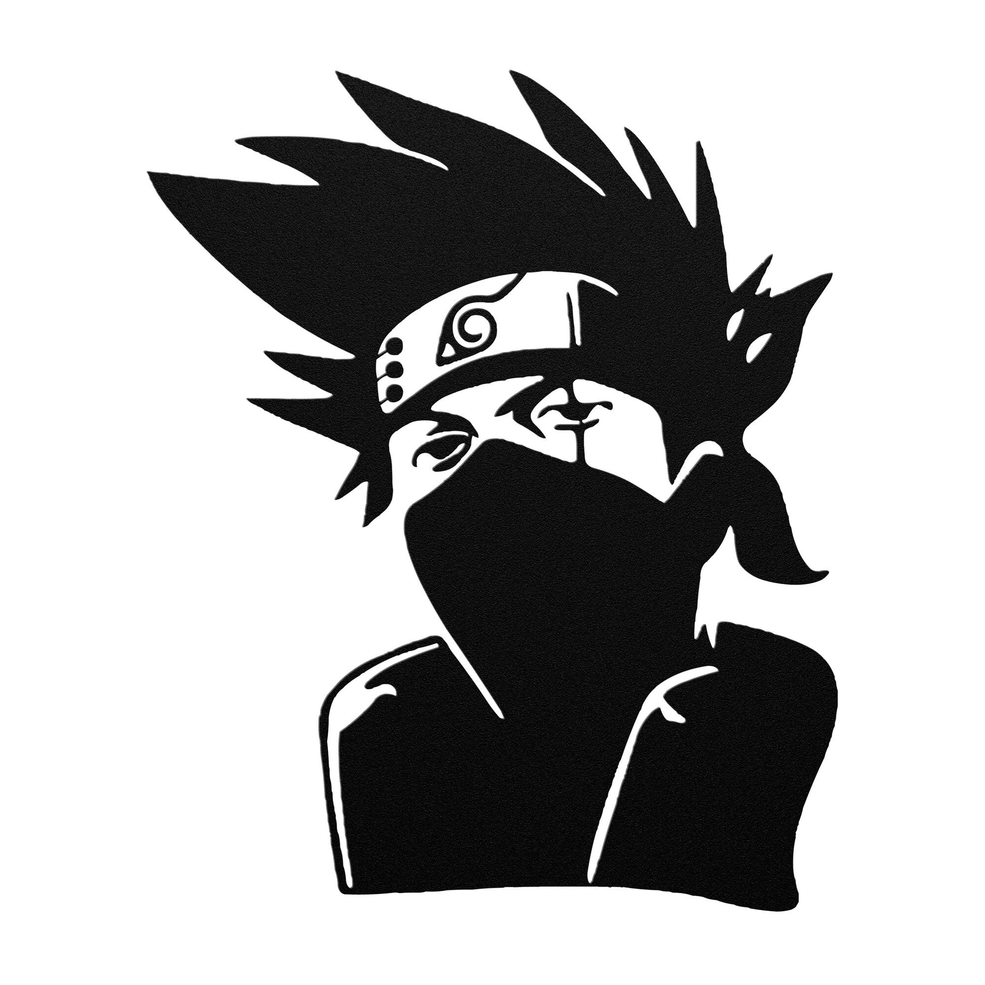 Kakashi Hatake Metal Naruto Wall Art - Wolf & Bear