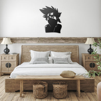 Kakashi Hatake Metal Naruto Wall Art - Wolf & Bear