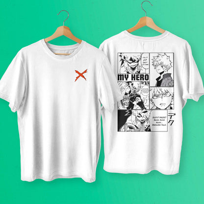 Katsuki Bakugo Manga Panel Premium Unisex Crewneck My Hero Academia T-shirt - Wolf & Bear