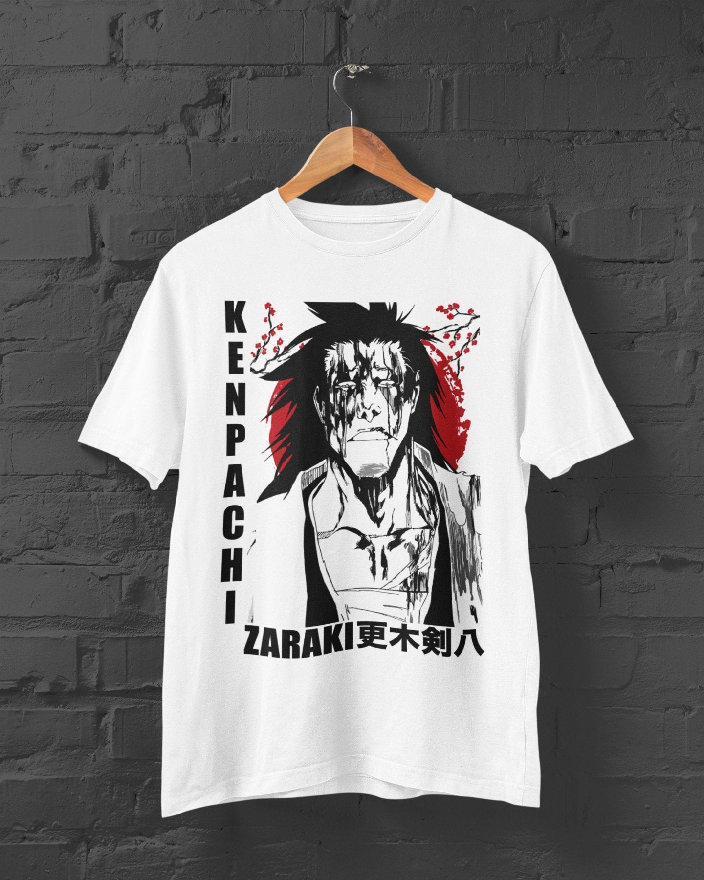 Kenpachi Zaraki Japan Motif Bleach T-shirt - Wolf & Bear