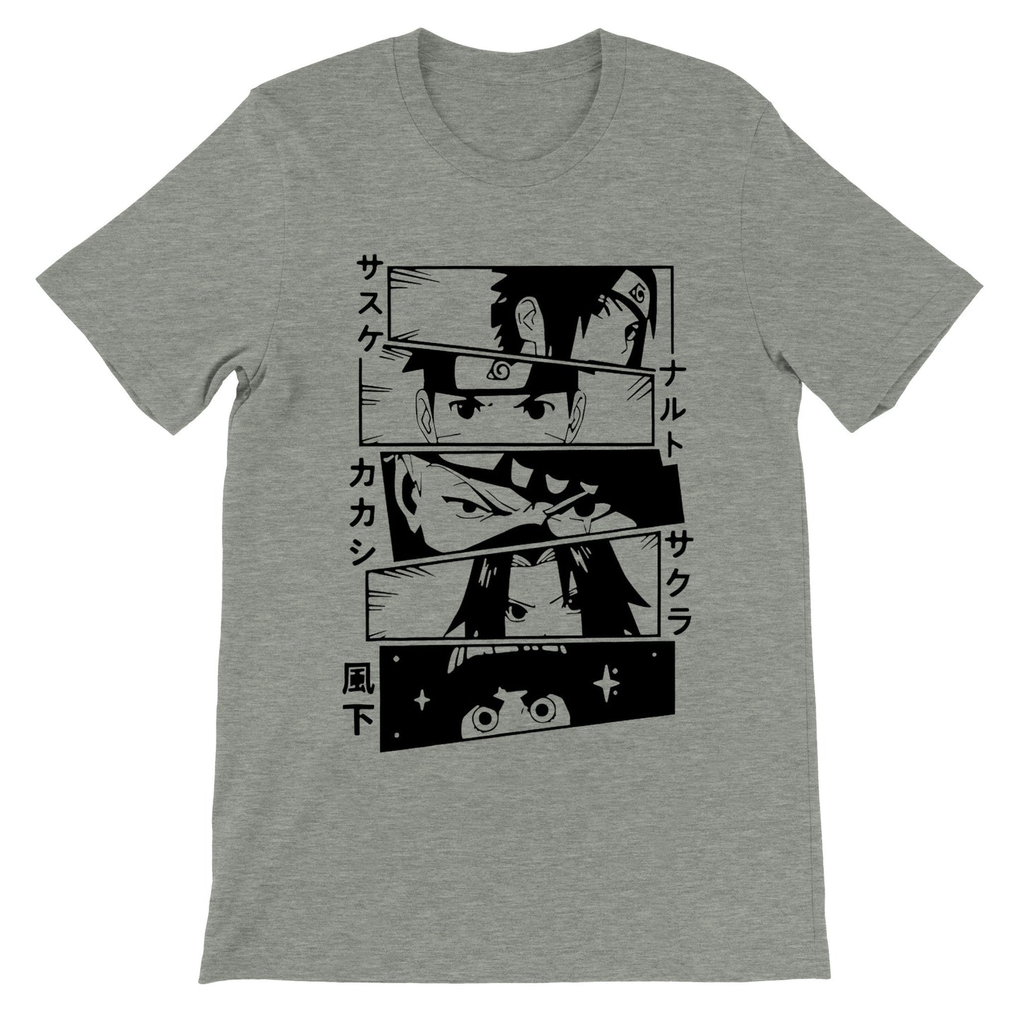 Leaf Village Manga Panels Naruto T-shirt - Wolf & Bear