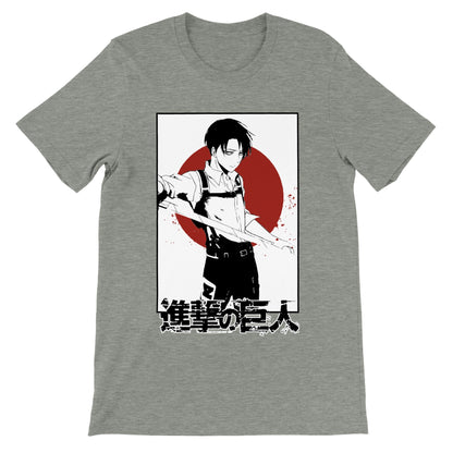 Levi Ackerman Japan Motif Attack on Titan T-shirt - Wolf & Bear