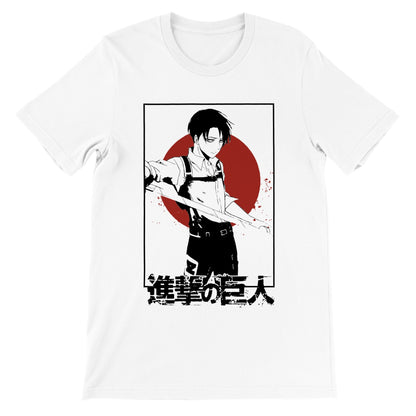 Levi Ackerman Japan Motif Attack on Titan T-shirt - Wolf & Bear