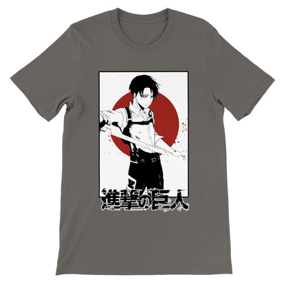 Levi Ackerman Japan Motif Attack on Titan T-shirt - Wolf & Bear