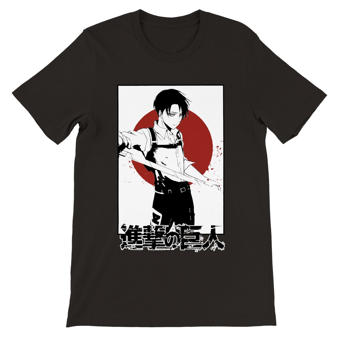 Levi Ackerman Japan Motif Attack on Titan T-shirt - Wolf & Bear