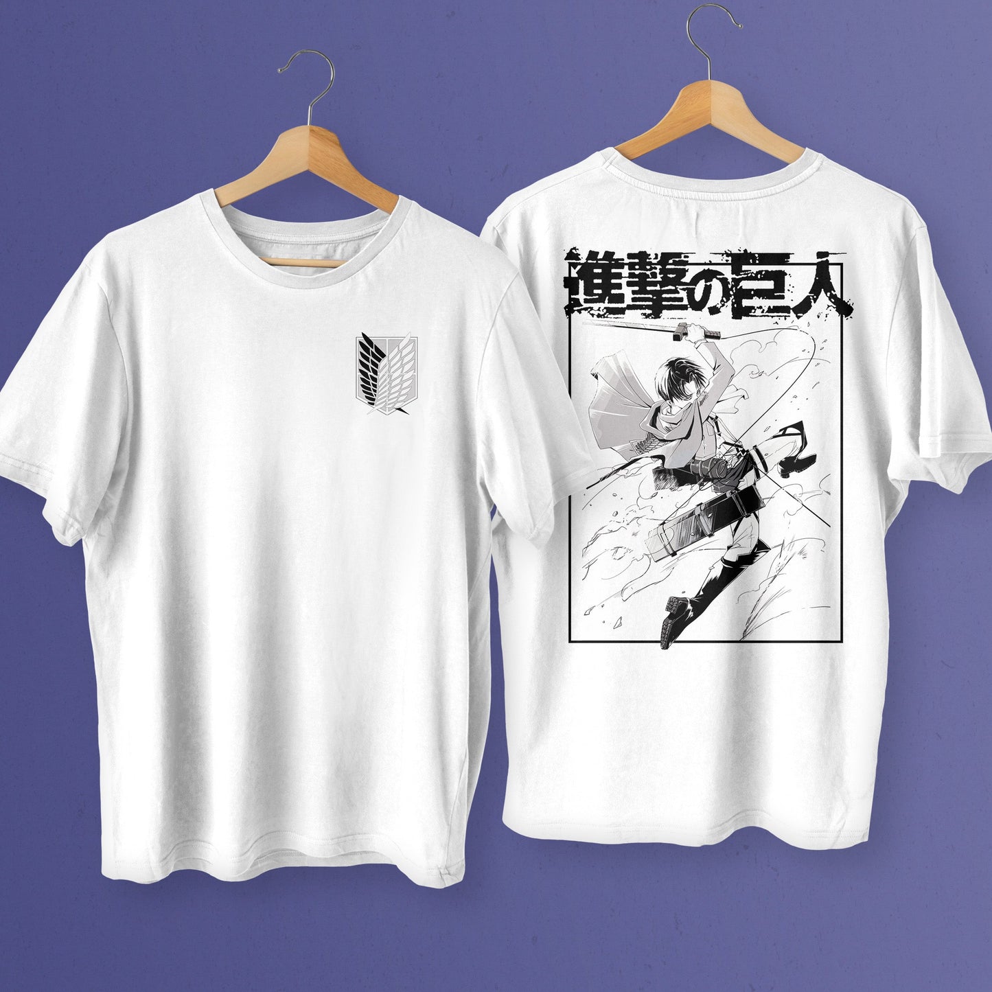 Levi Ackerman Manga Premium Unisex Crewneck AOT T-shirt - Wolf & Bear