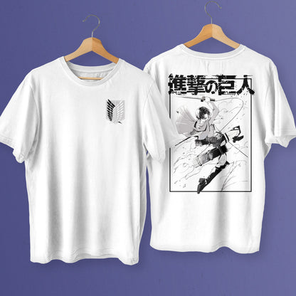 Levi Ackerman Manga Premium Unisex Crewneck AOT T-shirt - Wolf & Bear