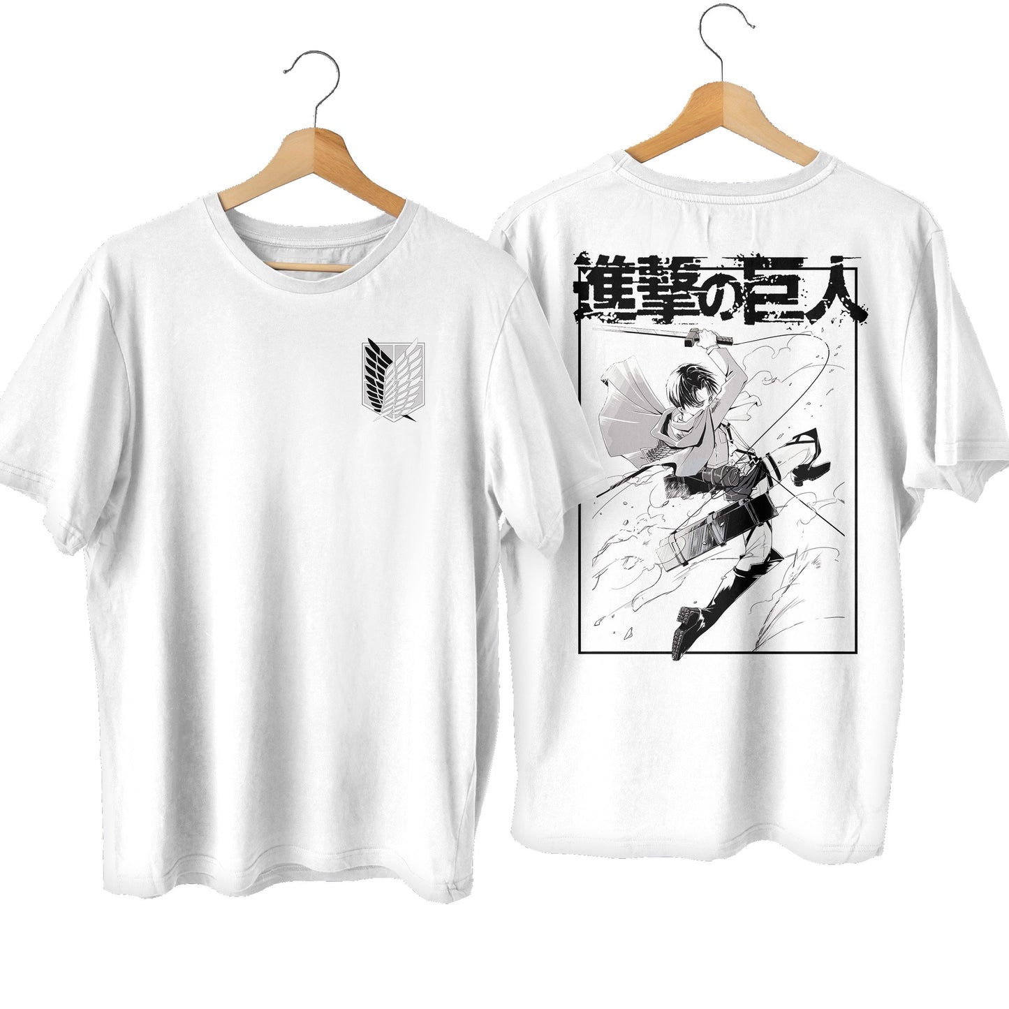 Levi Ackerman Manga Premium Unisex Crewneck AOT T-shirt - Wolf & Bear