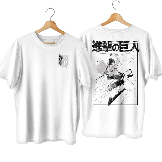 Levi Ackerman Manga Premium Unisex Crewneck AOT T-shirt - Wolf & Bear