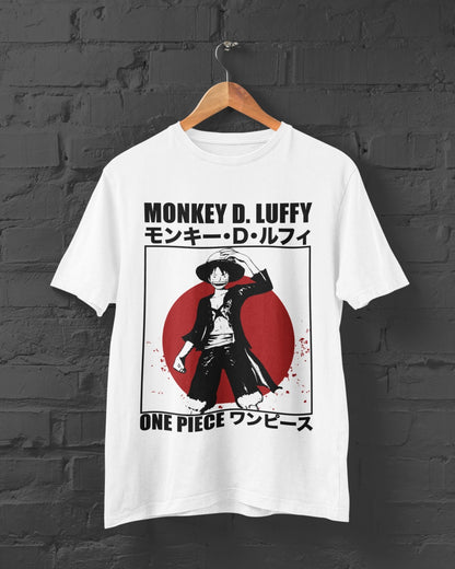 Monkey D. Luffy Japan Motif One Piece T-shirt - Wolf & Bear