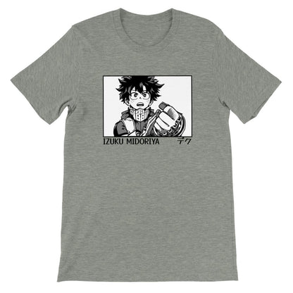 My Hero Academia Premium Unisex Crewneck T-shirt, Izuku Midoriya, Deku, Manga Anime Shirt - Wolf & Bear