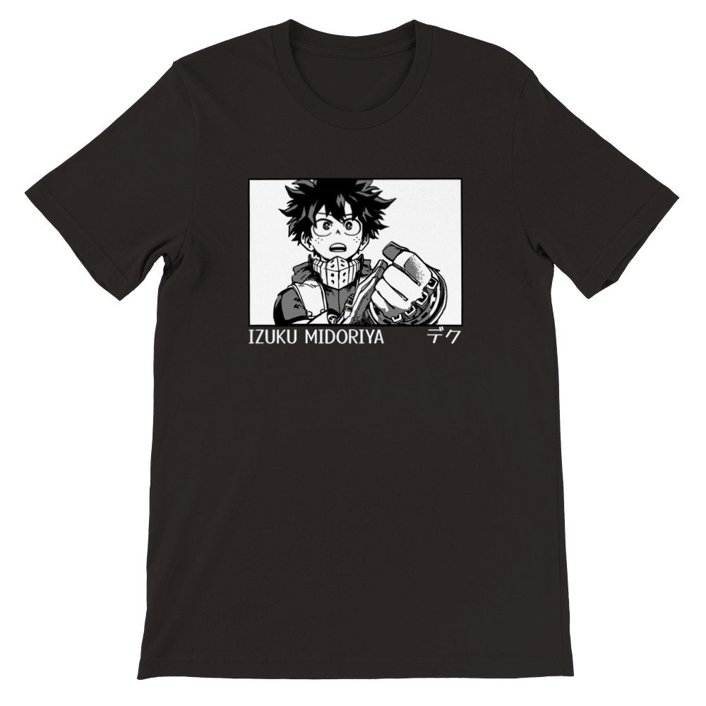 My Hero Academia Premium Unisex Crewneck T-shirt, Izuku Midoriya, Deku, Manga Anime Shirt - Wolf & Bear